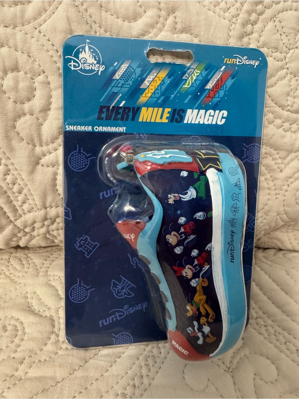 RunDisney 2021 Every Mile is Magic Mickey & Friends Sneaker Ornament